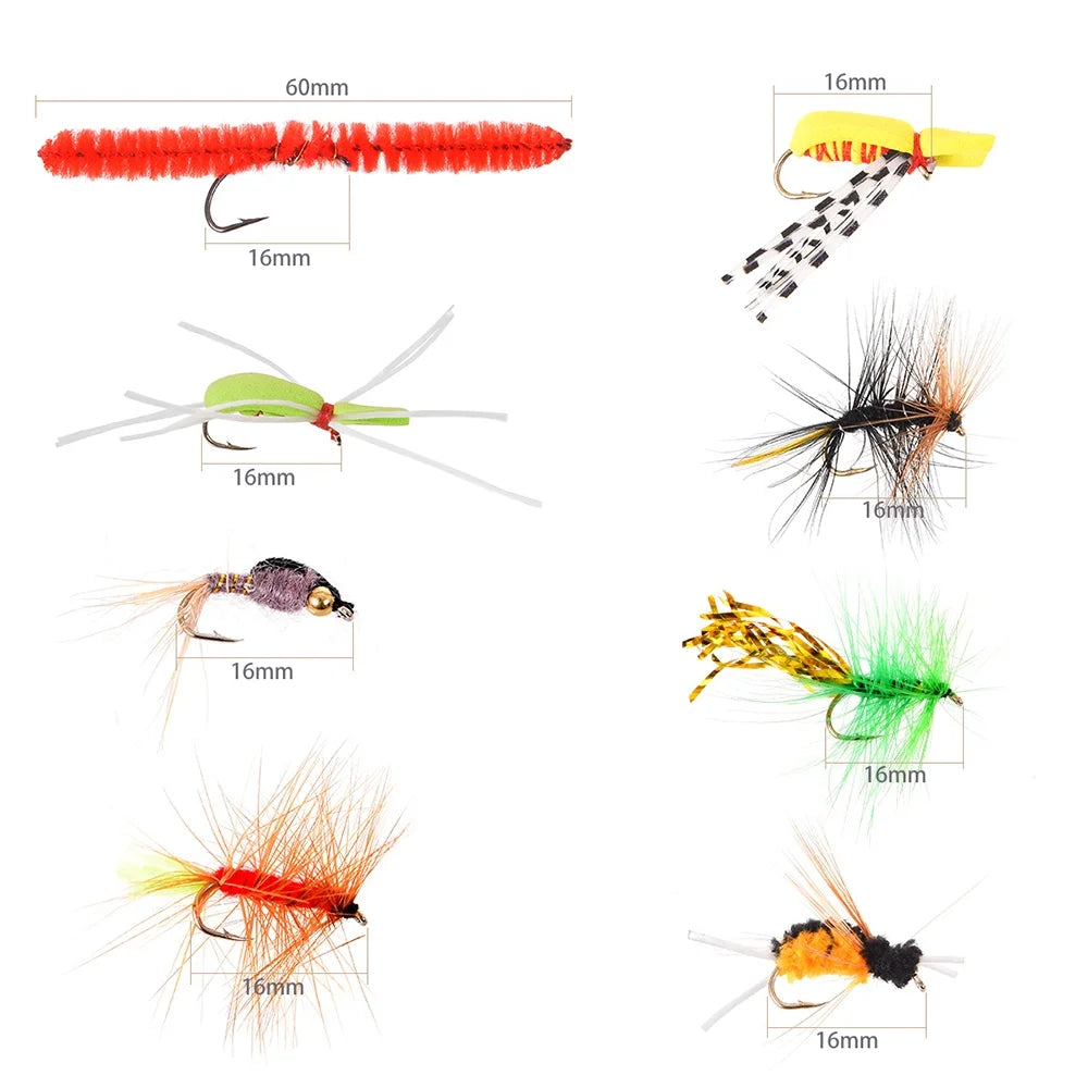 9' Fly Fishing Rod and Reel Combo with Carry Bag 10 Flies Complete Starter Package Fly Fishing Kit