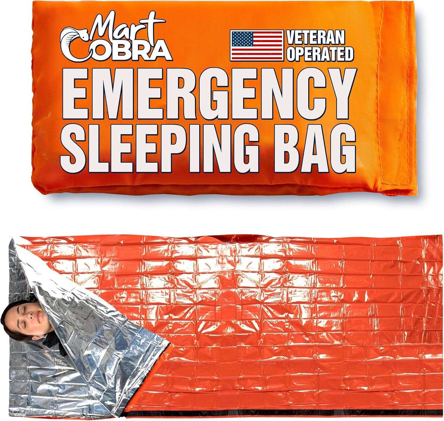 Emergency Sleeping Bag 3-Pack Waterproof Mylar Bivy Shelter