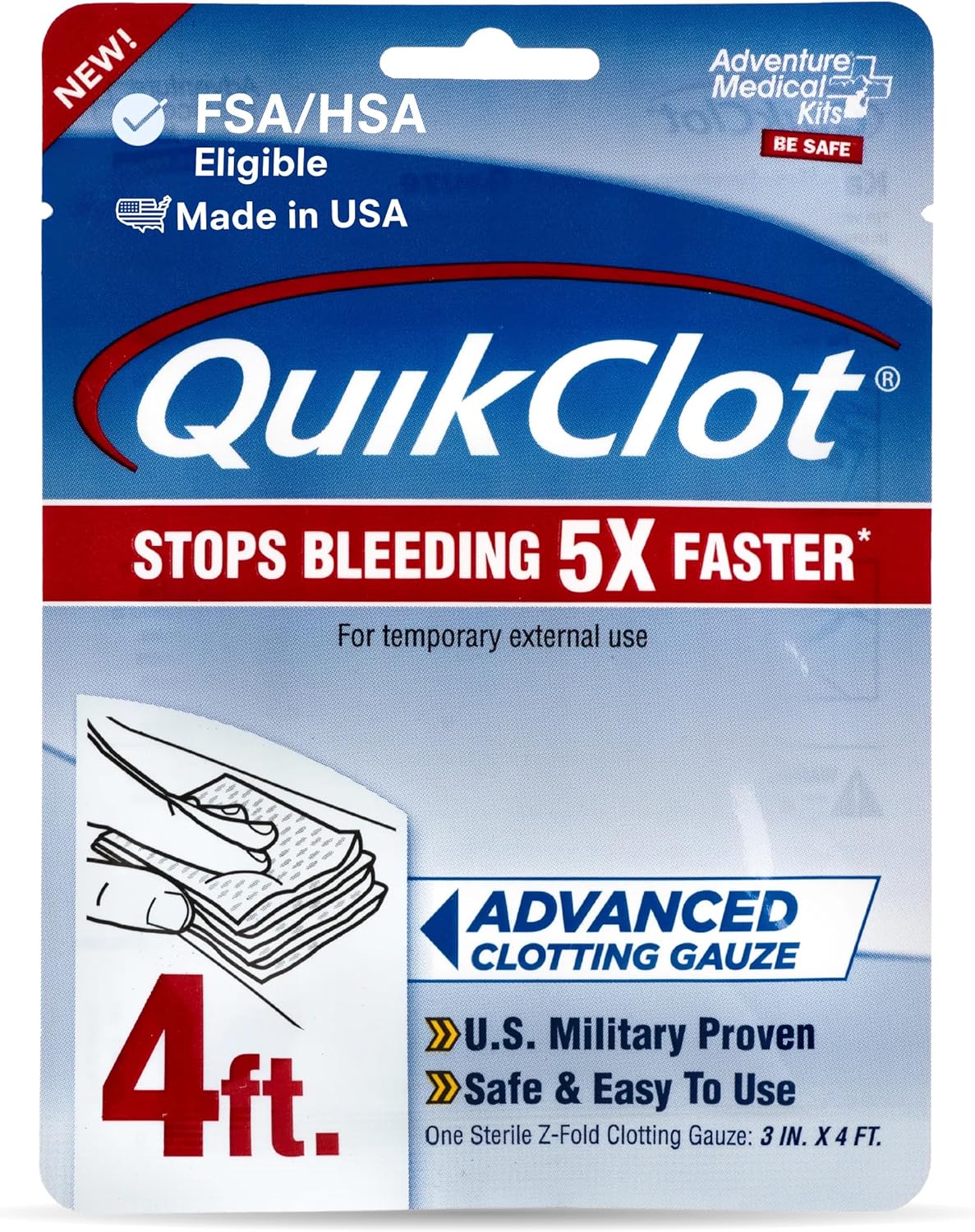 Celox Rapid hemostatic gauze for life-threatening bleeding control in field emergencies