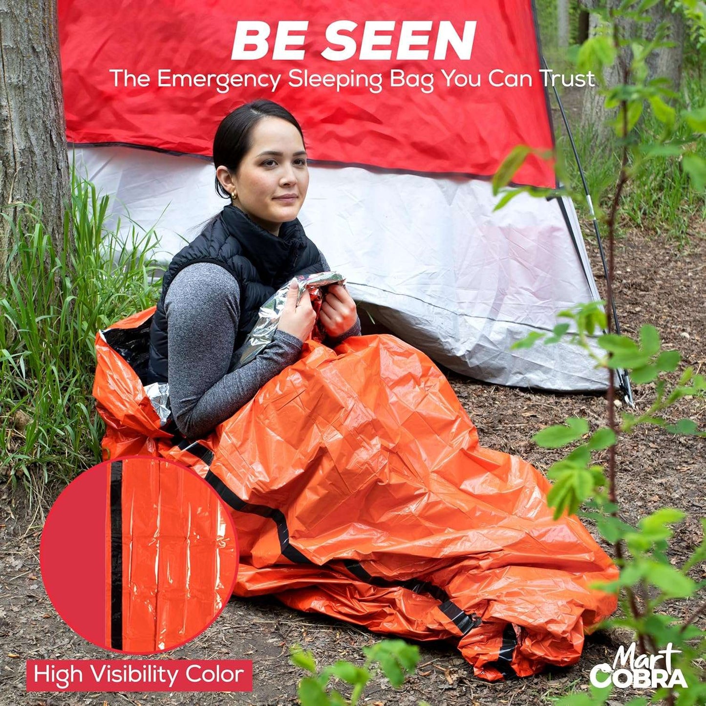 Emergency Sleeping Bag 3-Pack Waterproof Mylar Bivy Shelter