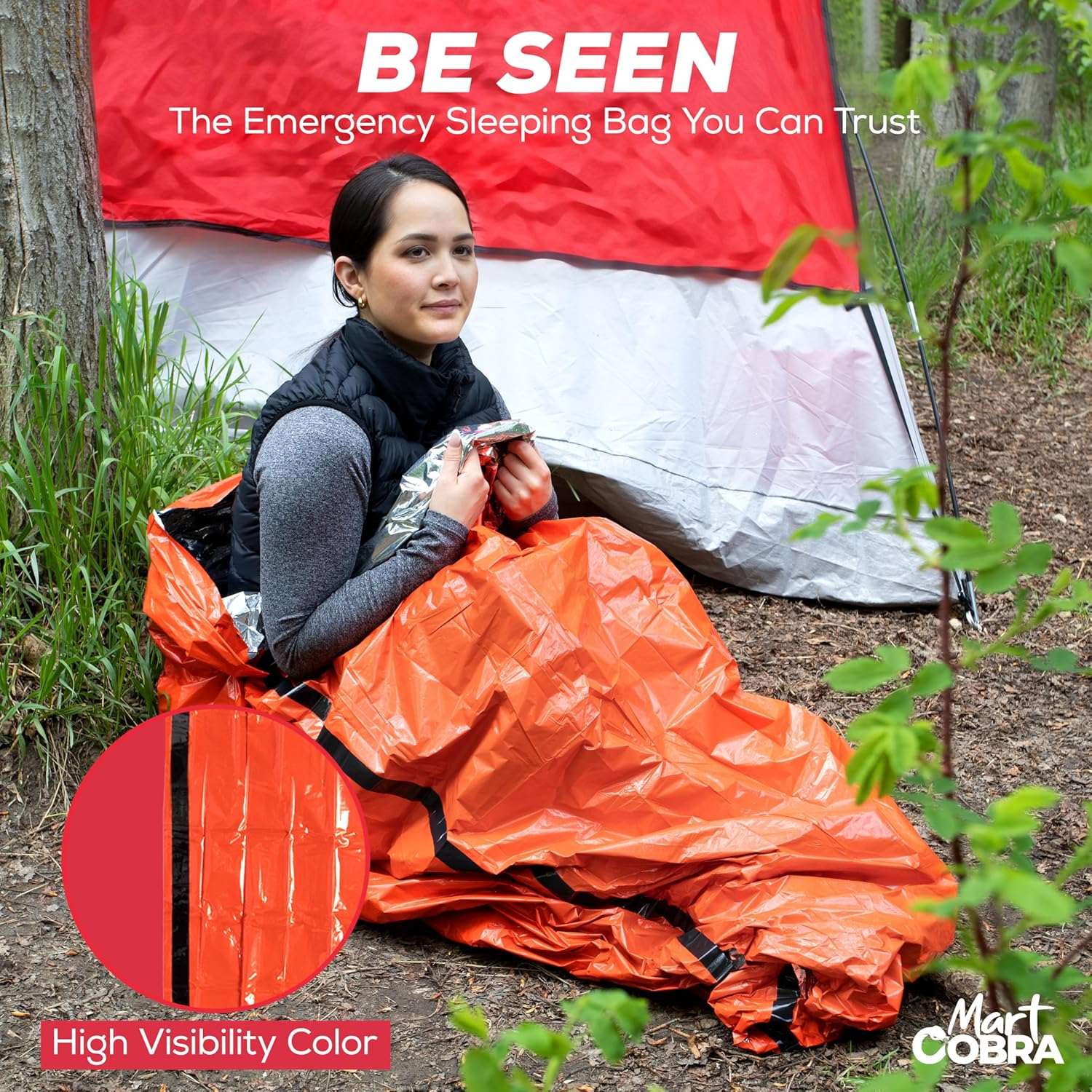 Emergency Sleeping Bag 3-Pack Waterproof Mylar Bivy Shelter