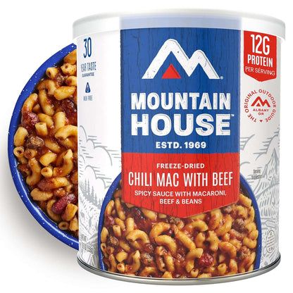 Mountain House Chili Mac with Beef freeze-dried camping food 10 servings
