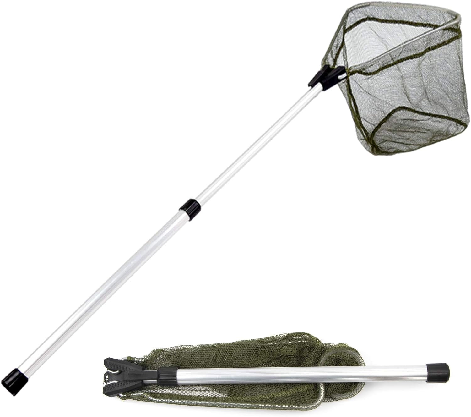 Kids aluminum collapsible telescopic fishing net for ponds