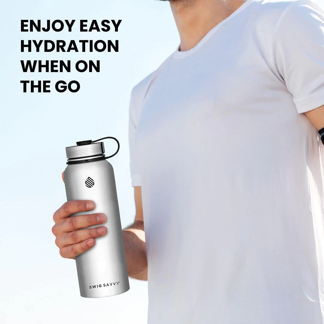 Insulated Stainless Steel Sports Water Bottle - 32 oz - Peak Performance Outfitters