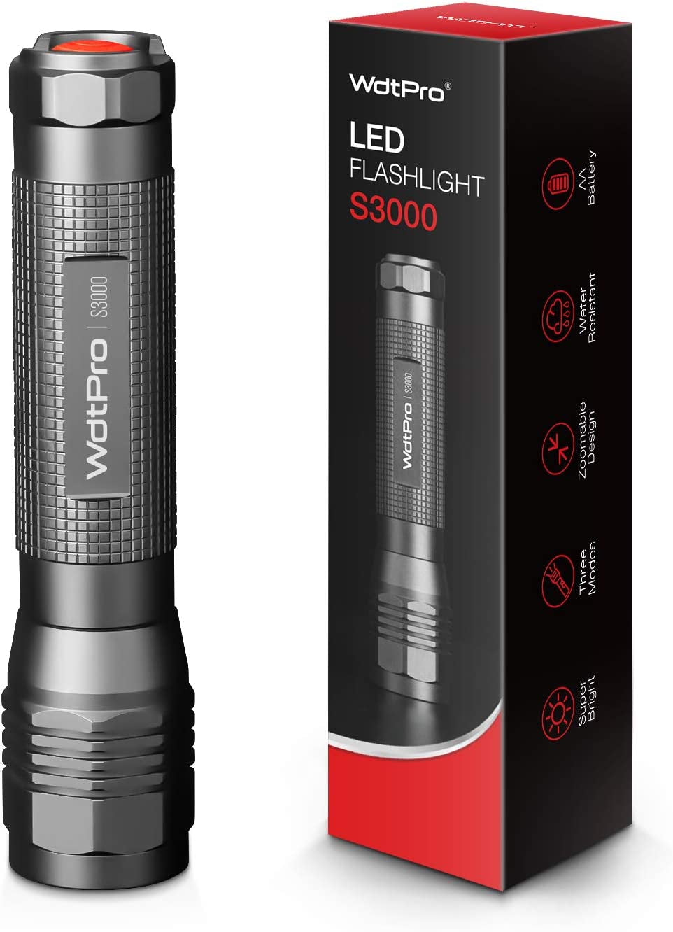 High-Power LED Flashlight S3000 - Super Bright Flashlights - Peak Performance Outfitters