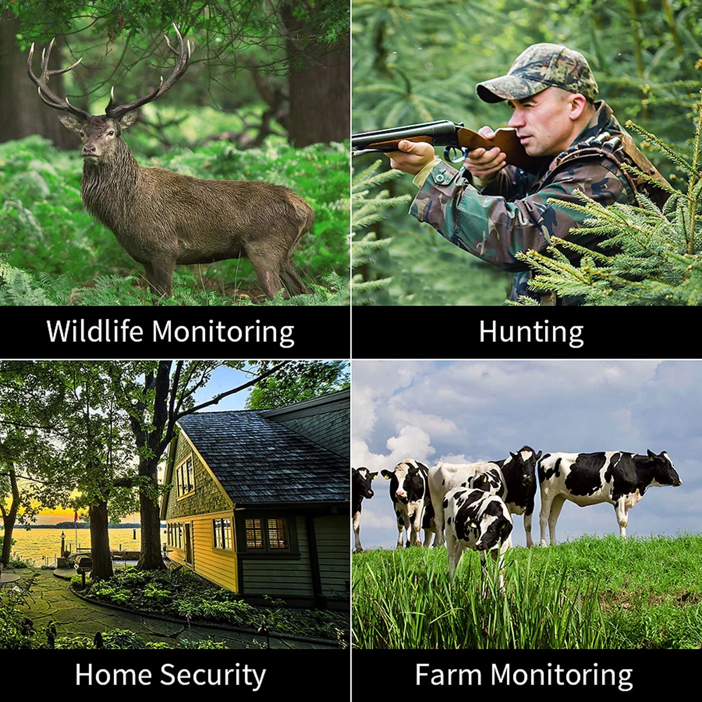 Wireless Bluetooth Trail Camera with 24MP 1296P Night Vision, 3 PIR Sensors, 0.2S Motion Activation, IP66 Waterproof Rating, 2.0 LCD Screen - Ideal for Outdoor Wildlife Monitoring and Hunting Deer - Peak Performance Outfitters