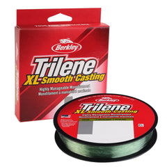 Berkley Trilene XL fishing line spool showing low-memory monofilament for smooth casting