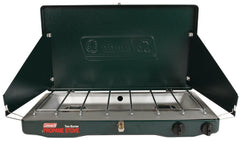 Coleman Matchlight 10,000 BTU 2-burner propane camp stove with push-button ignition