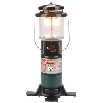 Propane camp lantern with Perfect Flow technology — dual-mantle outdoor lighting