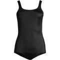 Lands' End Women's Tugless Low Leg One Piece Swimsuit