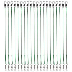 100-piece stainless steel fishing leaders kit with swivels and snap connectors