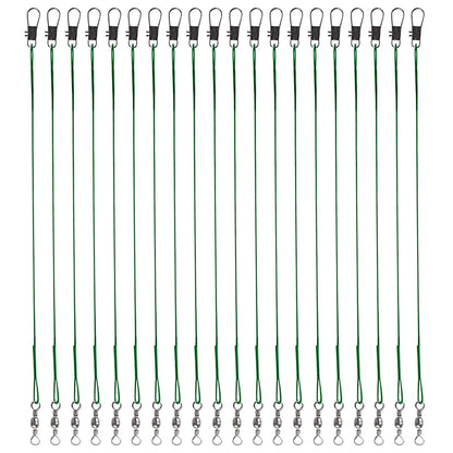 100-piece stainless steel fishing leaders kit with swivels and snap connectors