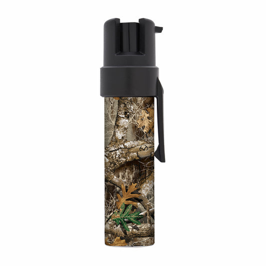 Realtree Edge Camouflage Compact Pepper Spray with Clip - 0.21 Lb - 1" x 1" x 3.25" - Brand New