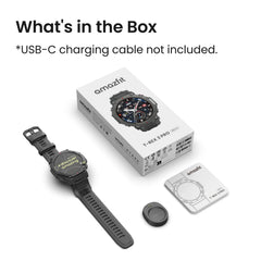 Amazfit T-Rex 3 Pro outdoor smartwatch with sapphire AMOLED display, titanium bezel, dual-band GPS, and black strap.