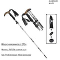 Ultralight Aluminum Trekking Poles with Cork Grip — Anti-Shock Collapsible Hiking Sticks for Men & Women