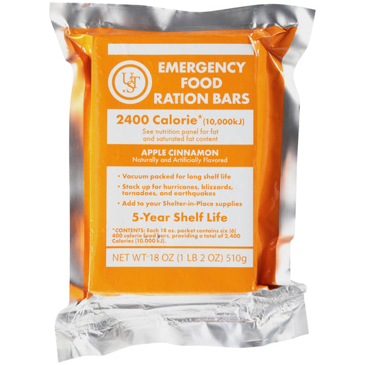 Emergency Food Ration Bar with 5-Year Shelf Life - 6 Servings - Peak Performance Outfitters