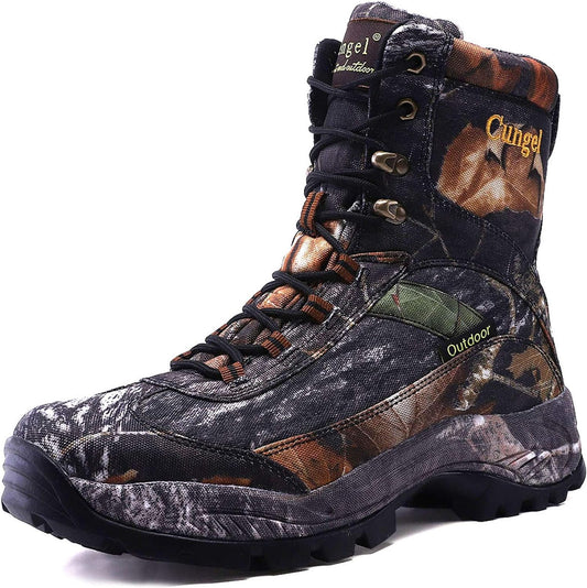 Men's Waterproof Camo Hunting Boots: Anti-Slip, Lightweight, and Durable Outdoor Hiking Shoes - Peak Performance Outfitters