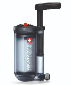 Katadyn Hiker Pro hand pump water filter for backpacking and emergency water purification
