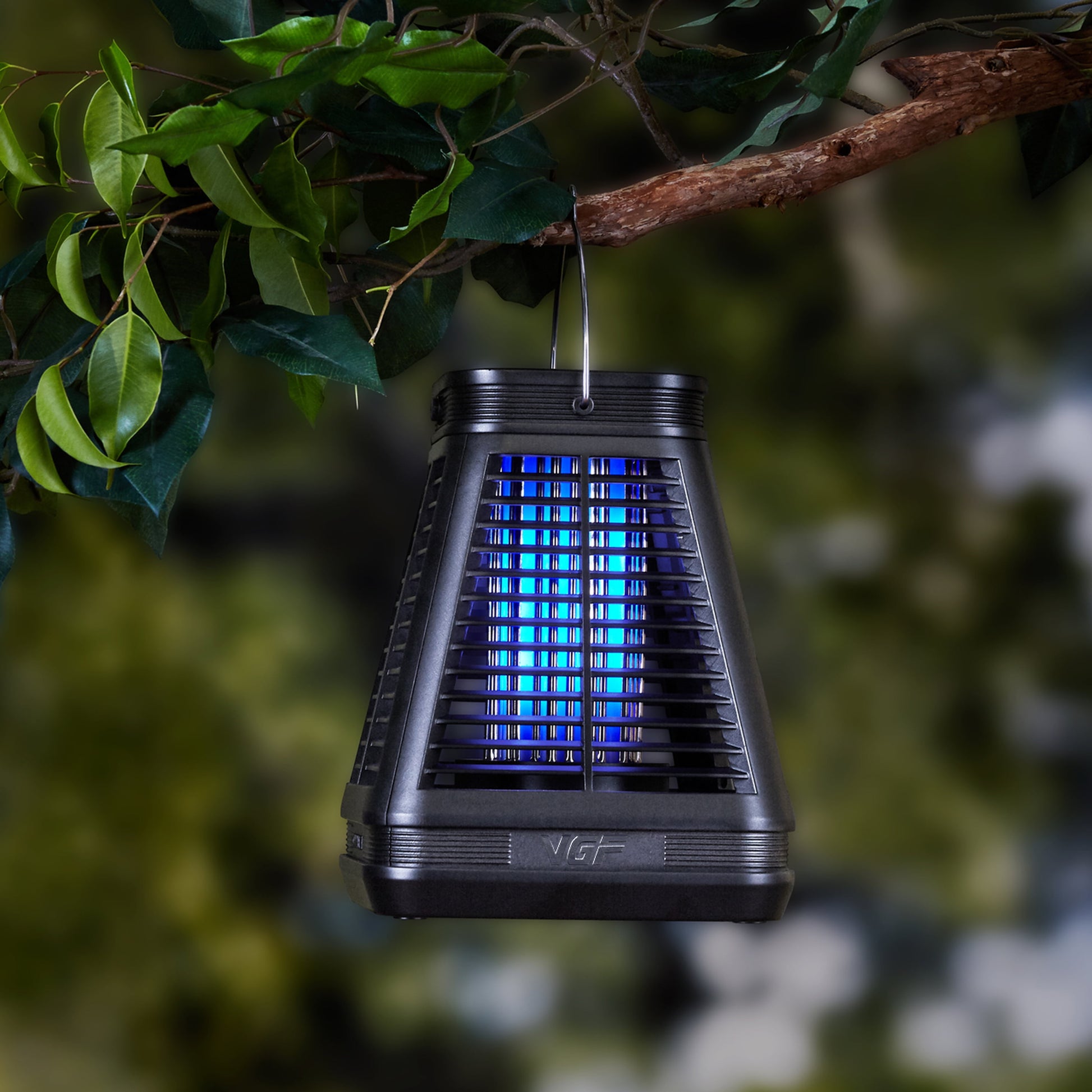 Portable Black Solar Power Bug Zapper with LED Lamp Light Bulb - Insect Eliminator & Mosquito Killer - Peak Performance Outfitters