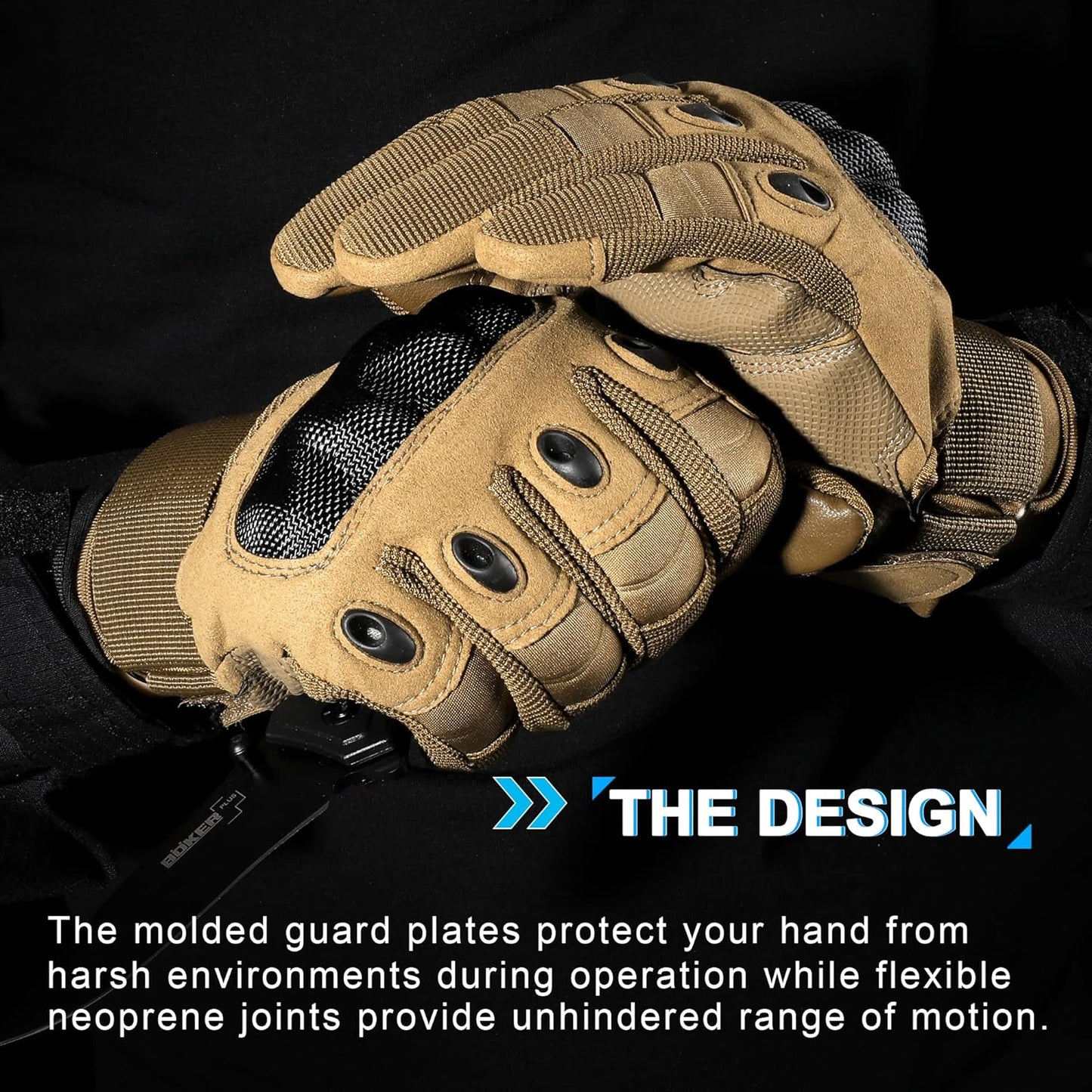 Men's Tactical Gloves with Touchscreen Capability for Airsoft, Paintball, and Motorcycle Use - Peak Performance Outfitters