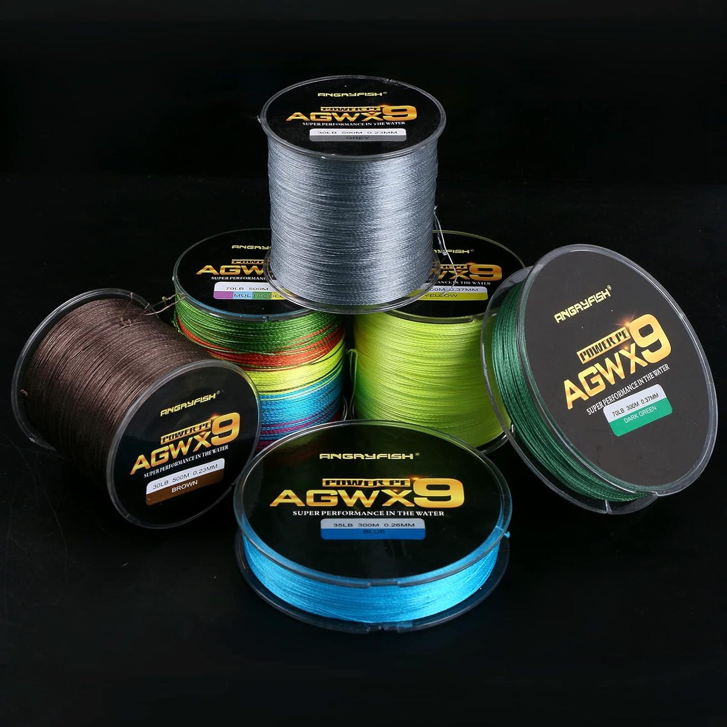 AGWX9 Braided Fishing Line - Superior Smoothness and Casting Distance - Durable with Multiple Color Options - Perfect for Fishing Enthusiasts - Peak Performance Outfitters