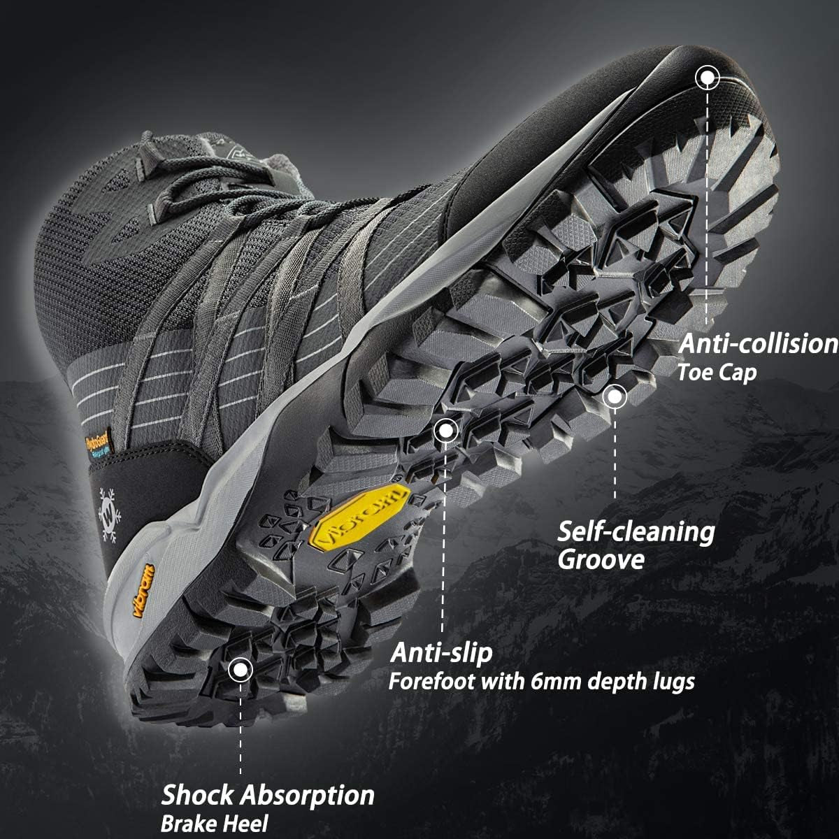 Women's Waterproof Hiking Boots with Non-Slip Sole and Arch Support - Peak Performance Outfitters