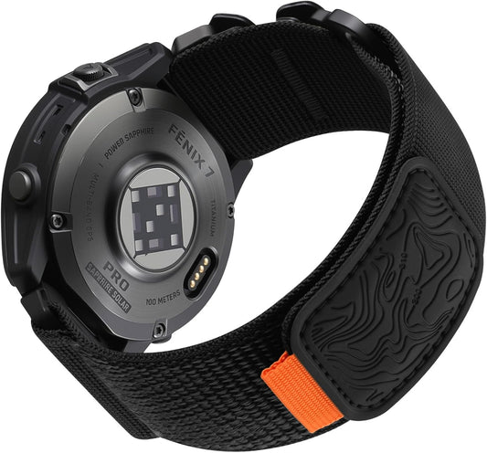 Bandletic rugged nylon watch band 22mm for Garmin Instinct watch
