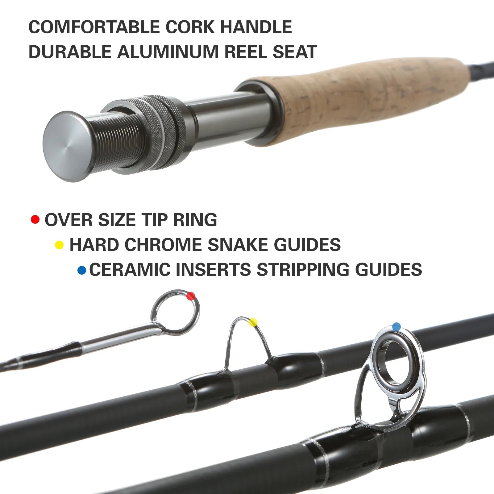 9-Foot Fly Fishing Rod and Reel Combo Set with Carry Bag, 10 Flies - Complete Starter Kit - Peak Performance Outfitters