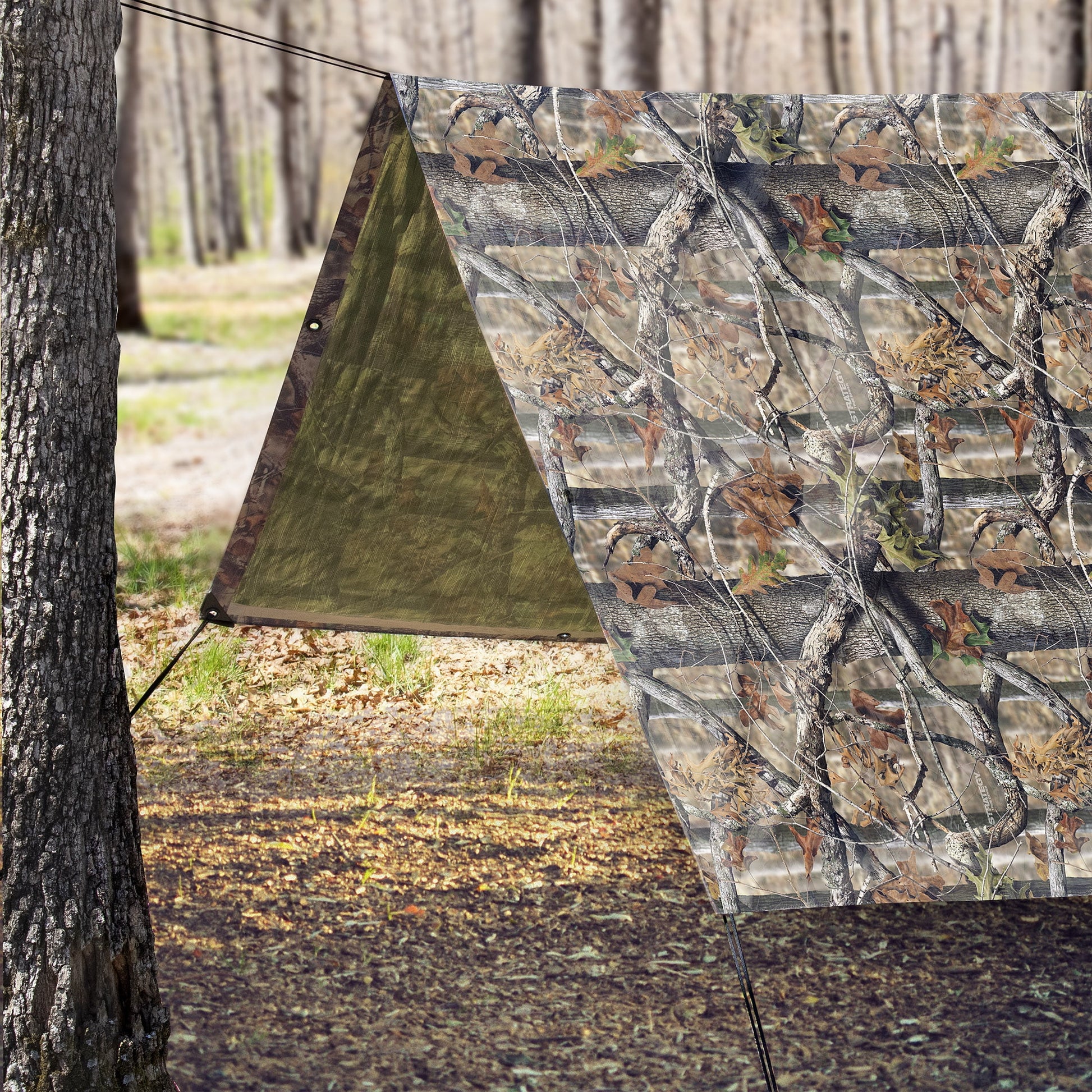 Durable Weather-Resistant All-Purpose Camouflage Tarp 8' x 6' - Peak Performance Outfitters