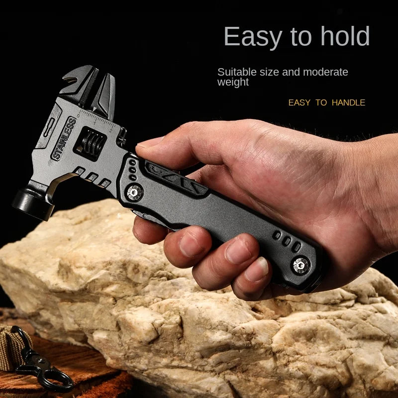 Outdoor Survival Multitool with Stainless Steel Pliers, Claw Hammer, and Nylon Sheath - Peak Performance Outfitters