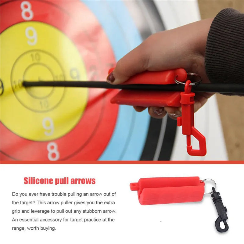 Silicone Gel Archery Target Arrow Puller Keychain for Outdoor Hunting and Shooting - Peak Performance Outfitters