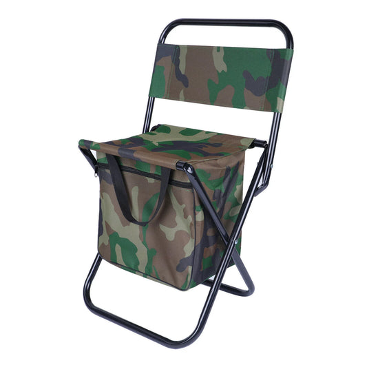 Portable Folding Camping Chair with Oxford Fabric and Steel Frame - Ideal for Hiking and Outdoor Activities - Peak Performance Outfitters