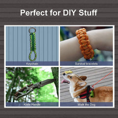 Mil-Spec 650 Paracord with 10-Strand Core Nylon Rope for Outdoor Emergency Survival - Peak Performance Outfitters
