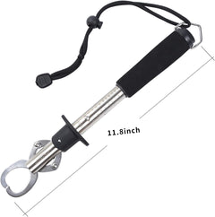 Stainless steel fish lip gripper with built-in weight scale 40 lb