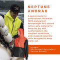Grundens Men's Neptune Commercial Fishing Pullover Anorak - Waterproof and Adjustable