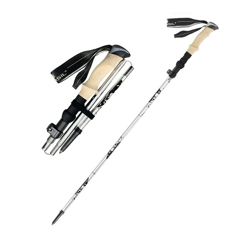 Ultralight Aluminum Trekking Poles with Cork Grip — Anti-Shock Collapsible Hiking Sticks for Men & Women - Peak Performance Outfitters