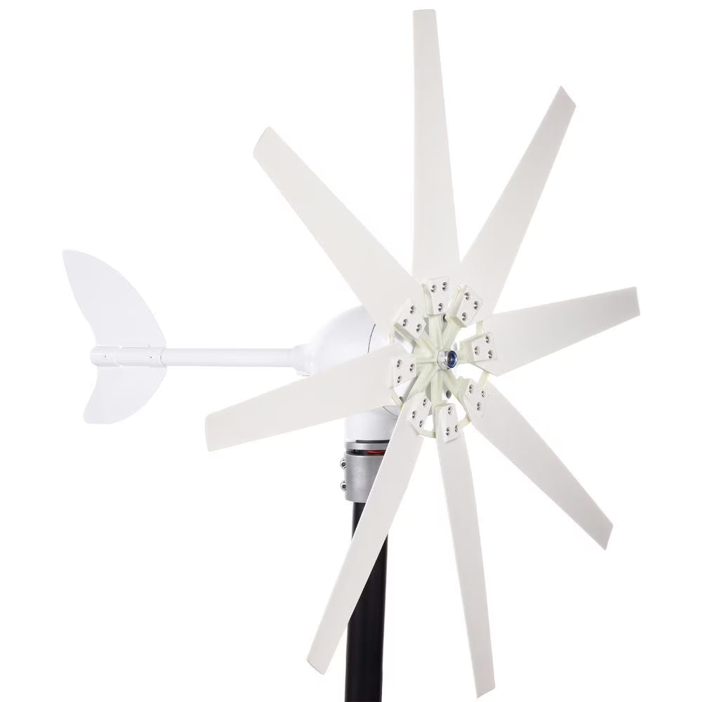 Wind Generator Kit 12000W Wind Generators Home Use Silent Wind Turbine Generator Kit Small Wind Turbines IP66 Waterproof Efficient Energy for Home First-Rate