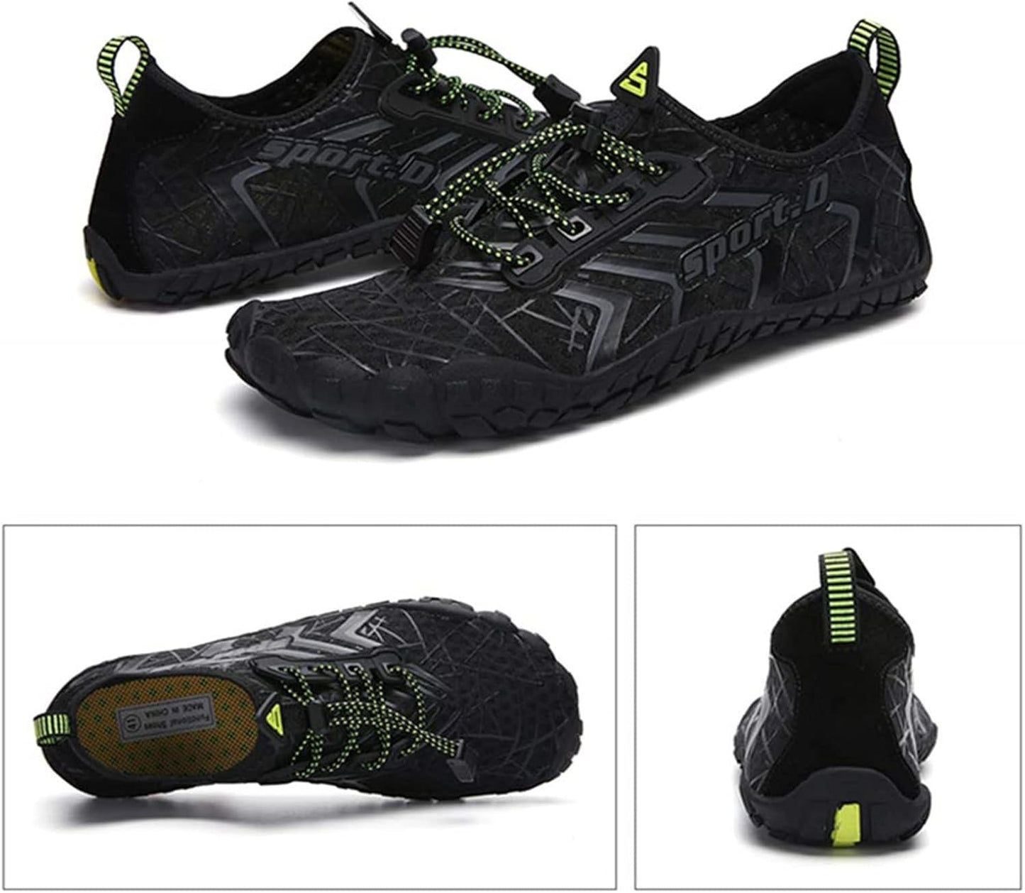 UBFEN Water Shoes Aqua Swim Shoes Mens Womens Beach Sports Quick Dry Barefoot for Boating Fishing Diving Surfing
