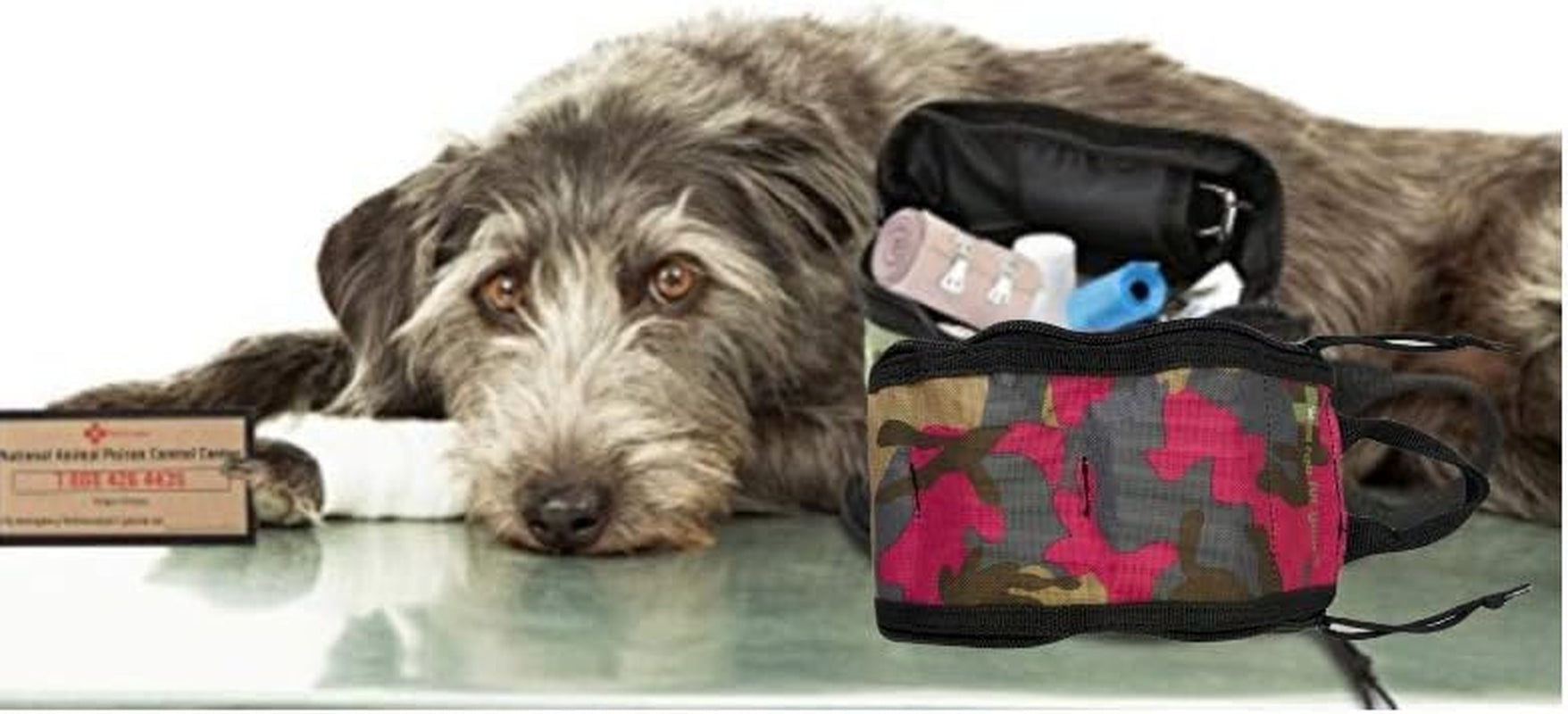 Pet First Aid Kit for Dogs - Ideal for Travel, Home, Training, Walking, and Camping