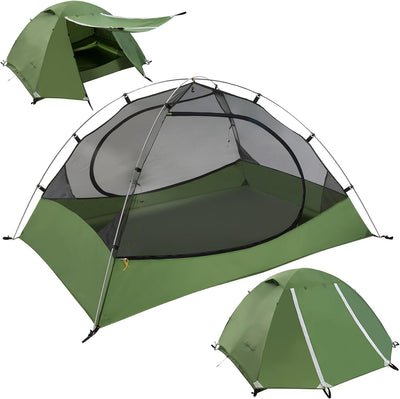 Polaris Lightweight Backpacking Tent - Ultralight Waterproof Camping Tent for 2/3/4 Persons, Large Size 3-Season Tent for Family, Outdoor Activities, Hiking, and Mountaineering