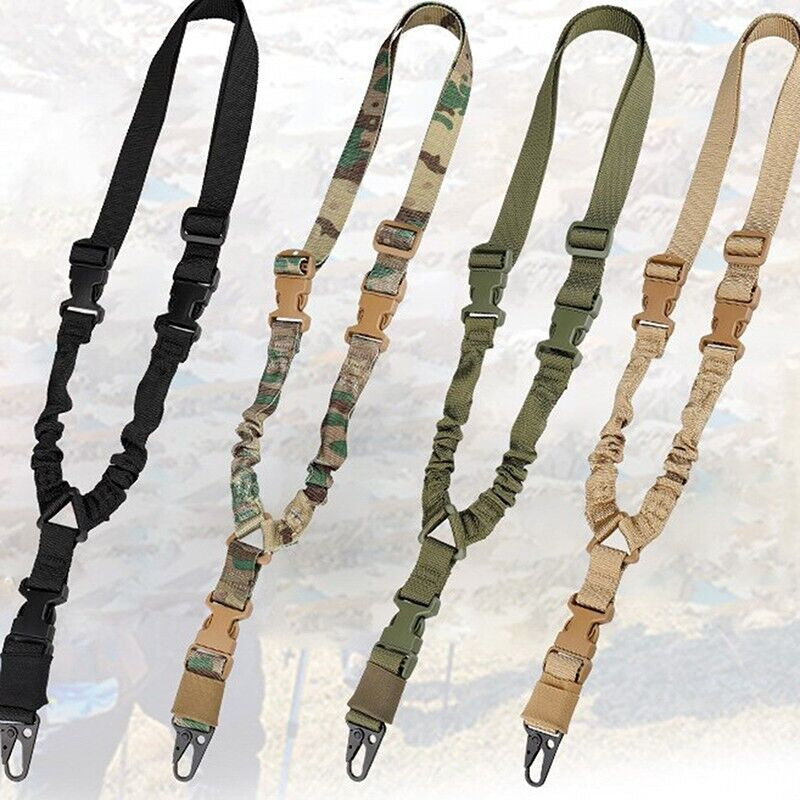 Durable Tactical Single Point Rifle Sling with Adjustable Length and Quick Detach Buckle - Peak Performance Outfitters