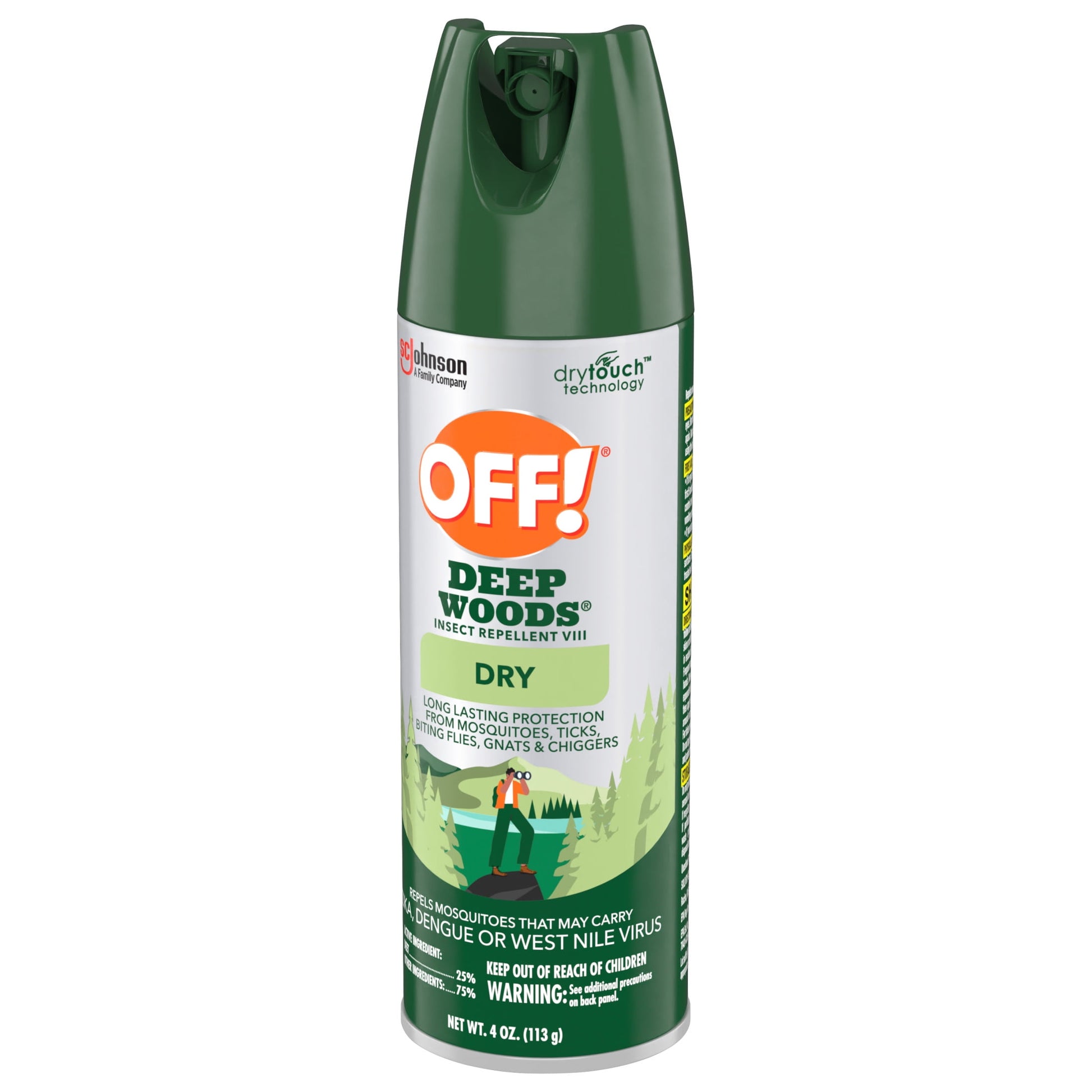 Deep Woods Long Lasting Protection Insect Repellent Aerosol with 25% Deet - 4 oz - Peak Performance Outfitters