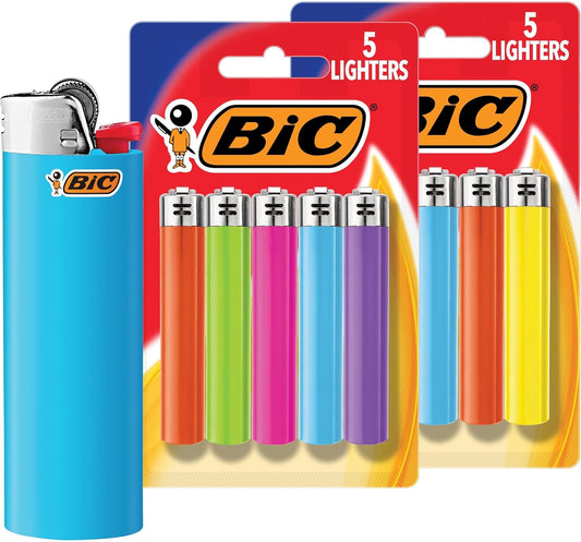 BIC Maxi pocket lighters 10 pack assorted colors