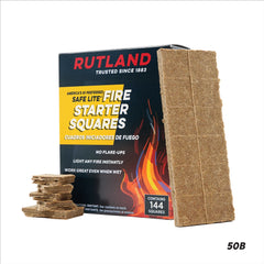 Safe Lite fire starter squares 144 count eco-friendly wax wood