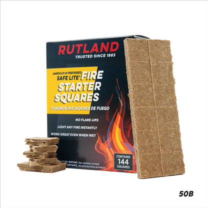 Safe Lite fire starter squares 144 count eco-friendly wax wood