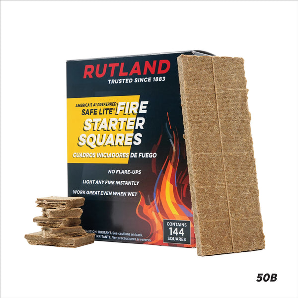 Safe Lite fire starter squares 144 count eco-friendly wax wood