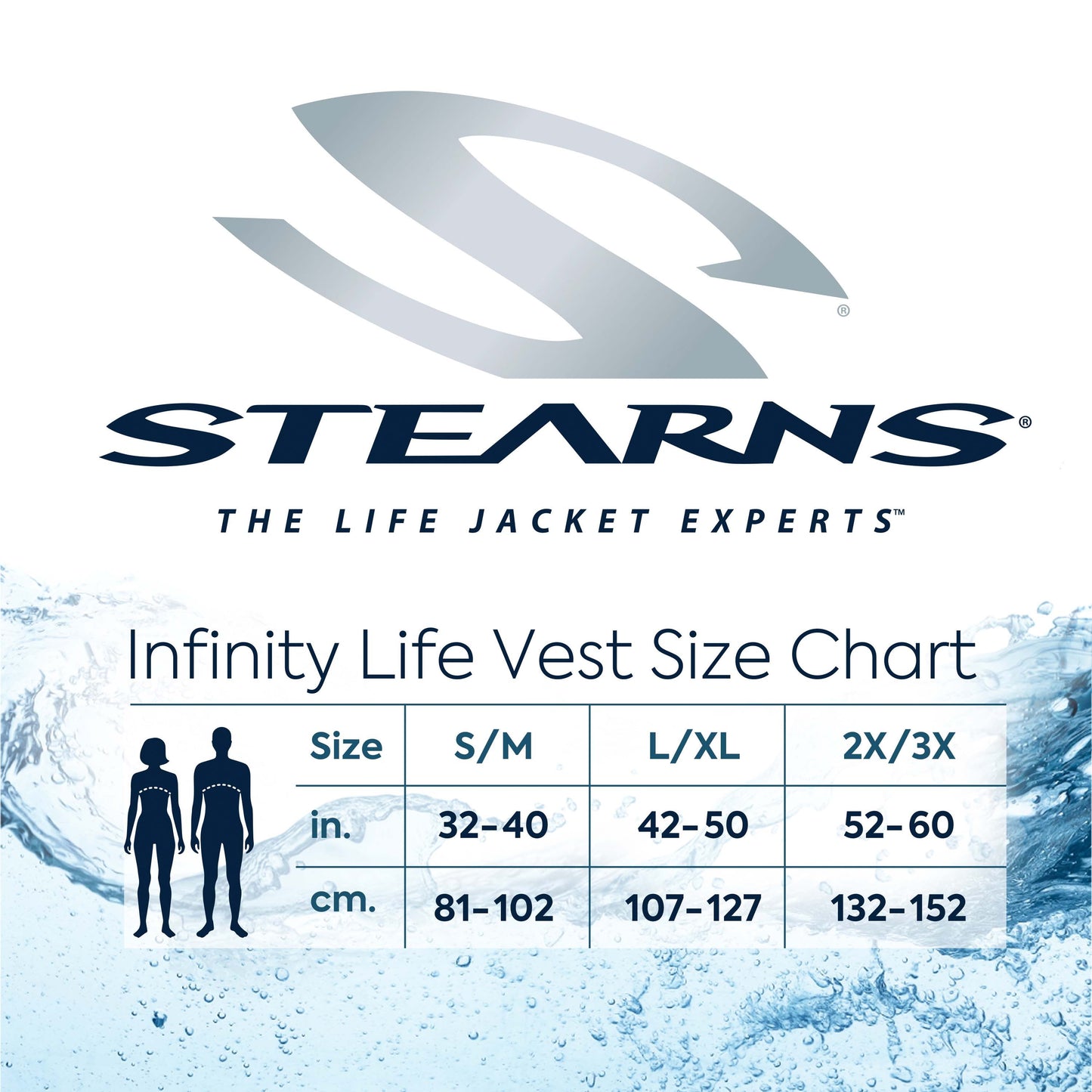 Adult Antimicrobial Infinity Series Life Jacket in Size S/M - Peak Performance Outfitters