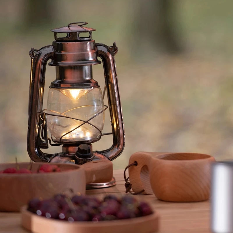 Portable Vintage Camping Lantern with 18650 Li-Ion Battery - Peak Performance Outfitters