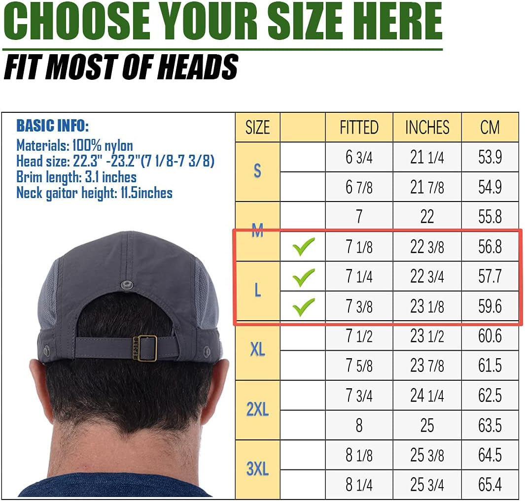 Outdoor Fishing Hat with Sun Protection Face and Neck Cover - Peak Performance Outfitters