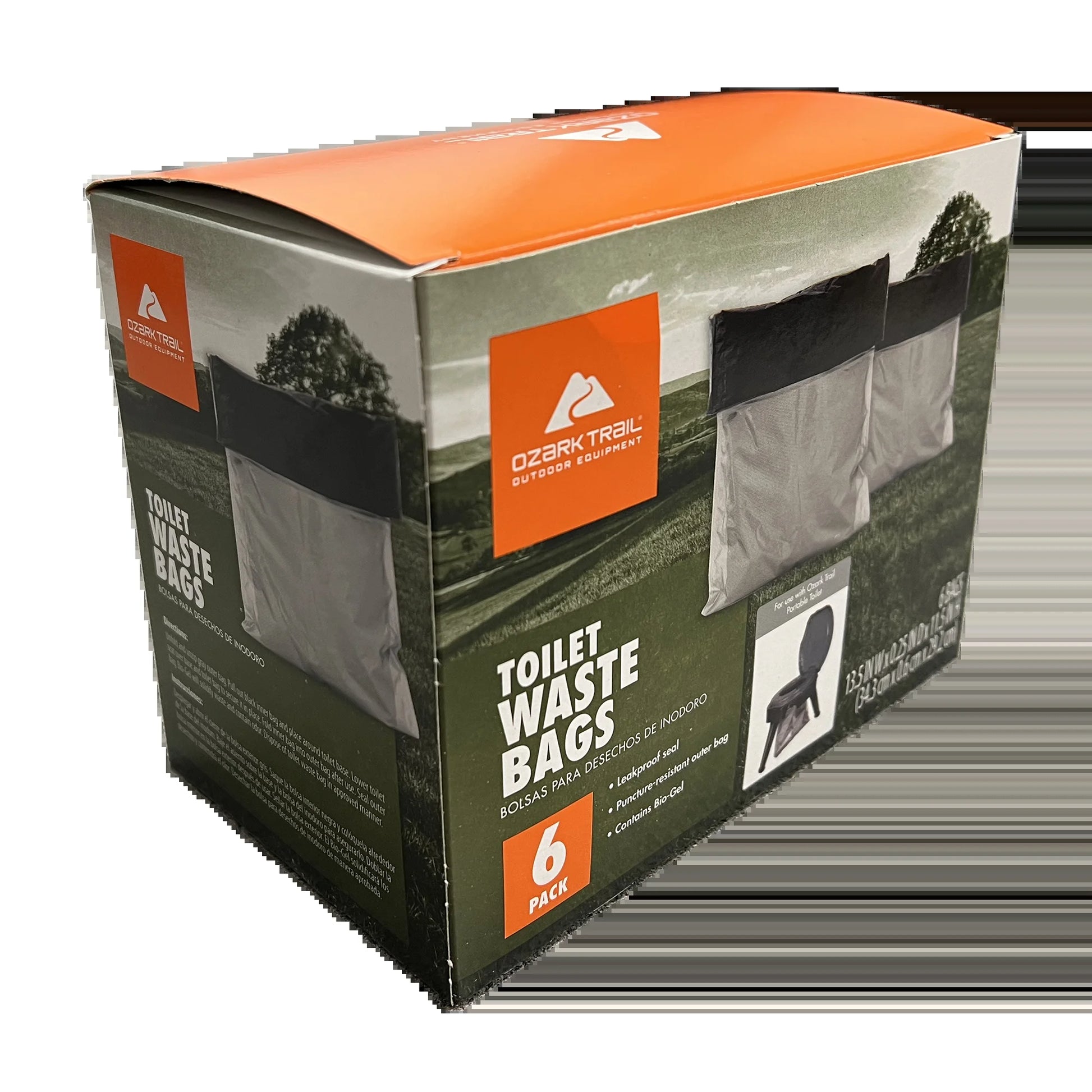 Reliance Brand Double Doodie 2L Portable Camping Toilet Plastic Waste Bags - Pack of 6 - Peak Performance Outfitters